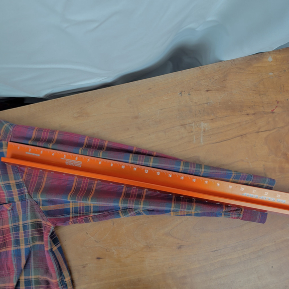 Ladies' Vintage LL Bean Plaid Button Up Shirt - Picture 2 of 9